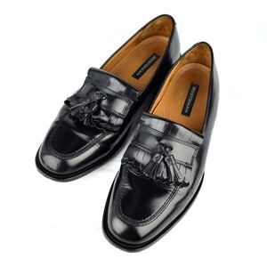 Bostonian First Flex Mens Shoe Sz 10 M Black Leather Kilt Tassel Loafers Classic